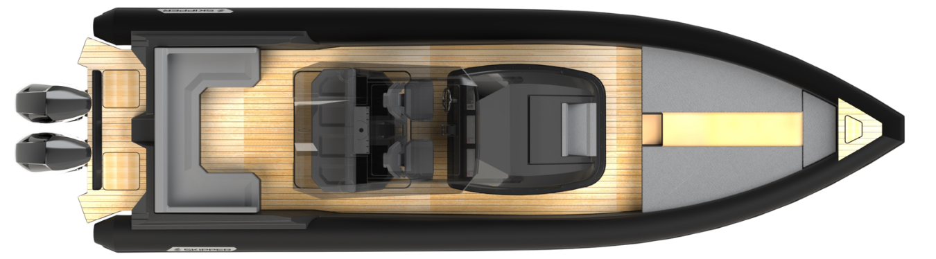 SKIPPER 38NC TOP VIEW TRANSPARENT 2
